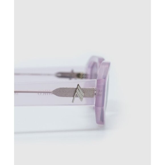 THE ATTICO X Linda Farrow Irene Sunglasses in Pink Silver With Case Womens - Picture 14 of 15